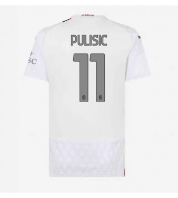 AC Milan Christian Pulisic #11 Replika Udebanetrøje Dame 2023-24 Kortærmet